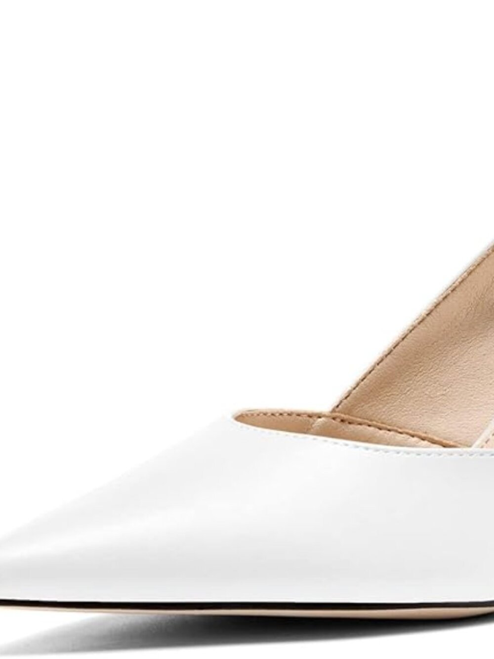 Women's Slingback Kitten Heels Closed Pointed Toe Backless Wedding Party Dress